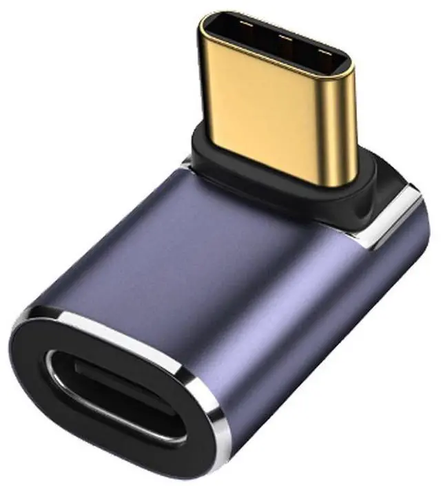 Main image of 40Gbps Male to Female USB4 Type C 90 Degree Up Down Angled 100W Power Data 8K Video Adapter for Laptop Phone