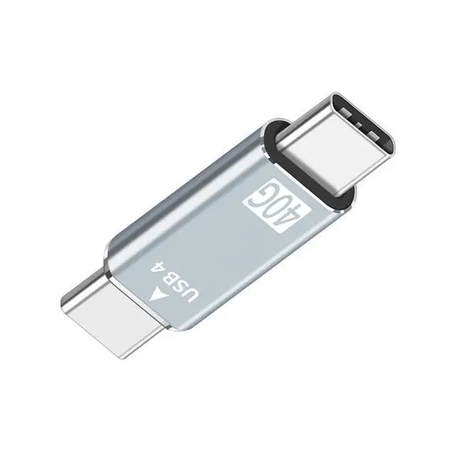 Alt view image 7 of 7 - 40Gbps Male to Male Straight USB4 Type C Connector 100W Power Data 8K Video Adapter for Laptop Phone