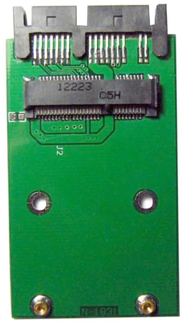Alt view image 4 of 7 - Mini PCI-E mSATA SSD to 1.8 Micro SATA 7+9 16pin Adapter Add on Cards PCBA for SSD Hard Disk