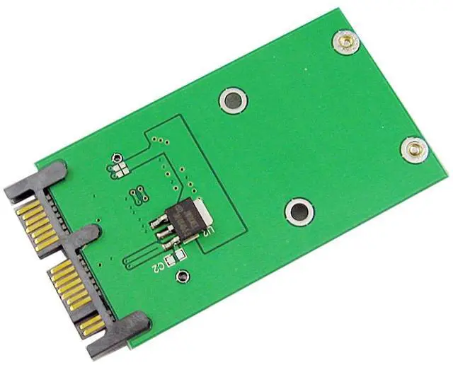 Alt view image 7 of 7 - Mini PCI-E mSATA SSD to 1.8 Micro SATA 7+9 16pin Adapter Add on Cards PCBA for SSD Hard Disk