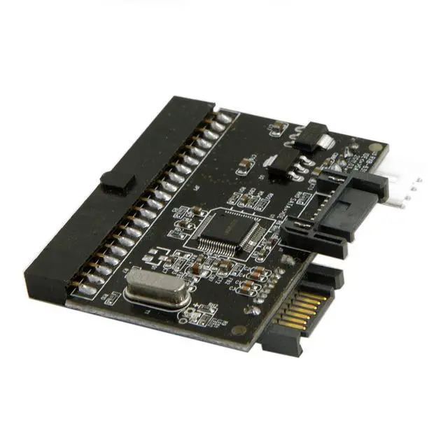 Alt view image 2 of 7 - IDE 100 133 DVD CD to Two Serial SATA 7PIN Adapter Converter for Hard Disk Drive