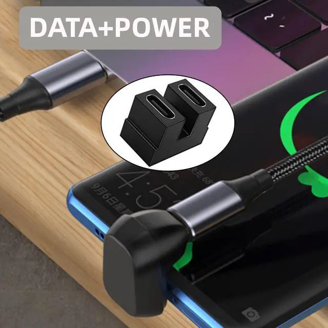 Alt view image 5 of 7 - 40Gbps Female to Female USB4 Type C Coupler Extender Power Data Video Adapter for NS Switch & Phone & Laptop