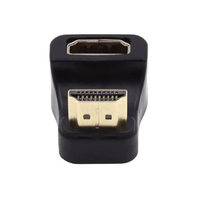 Alt view image 5 of 7 - 2PCS HDMI Male Type-A to HDMI Female Port Savers 360 Degree Up & Down Opposite U Shape Back Angled Extension Adapter Converter