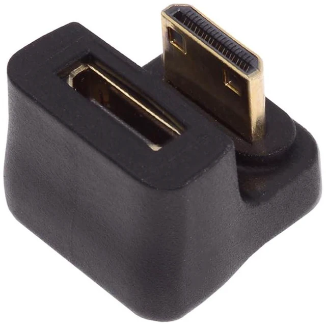 Main image of Mini HDMI 1.4 Up Opposite U 360 Degree Shape Back Angled Male to Mini Female Extension Adapter Converter