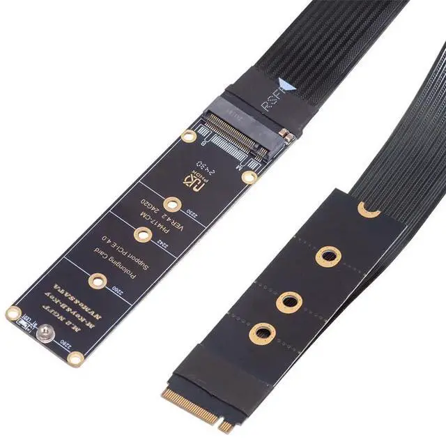 Main image of PCI-E 4.0 NVME PCI Express M-Key NGFF Male to Female Extension Cable for Mainboard SSD 2230/2242/2260/2280 30cm