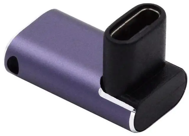 Main image of USB4 Type C 240W Power 40Gbps Female to Female Data 8K Video Adapter Up Down Angled for NS Phone Laptop
