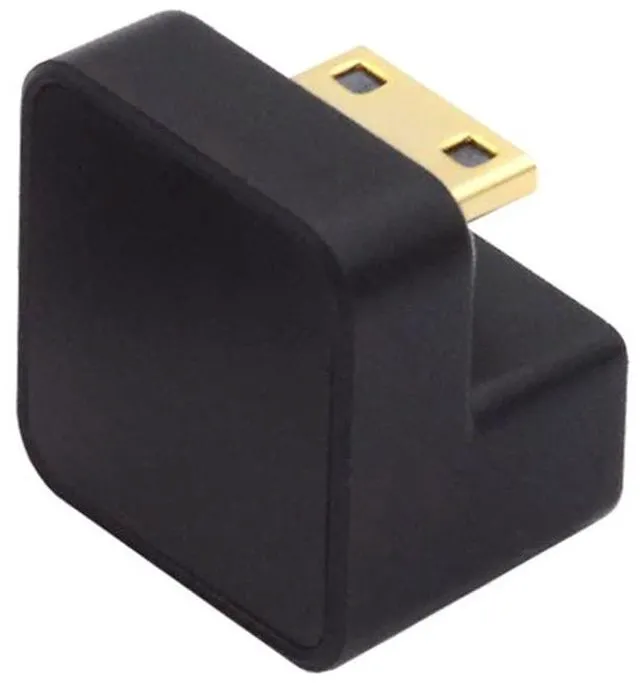 Alt view image 7 of 7 - 360 Degree Down Opposite U Shape Back Angled Mini HDMI 1.4 Male to HDMI Female Extension Adapter Converter