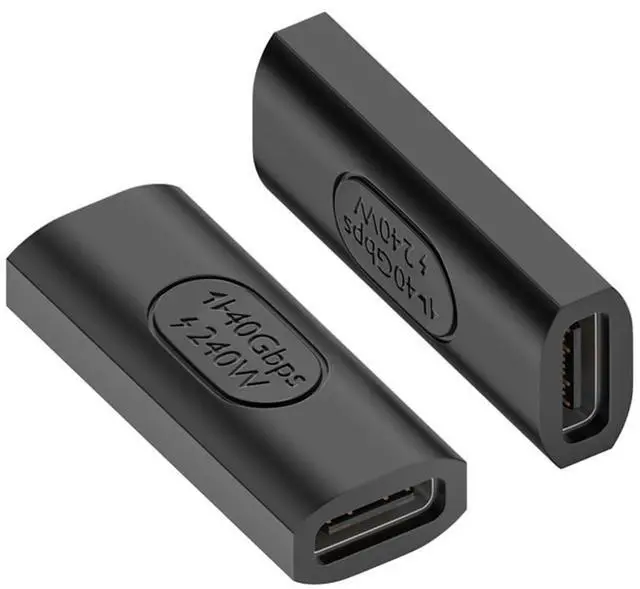 Main image of USB4 Type C Female to Female Extension 240W Power 40Gbps Data 8K Video Straight Connector Adapter for NS Phone Laptop
