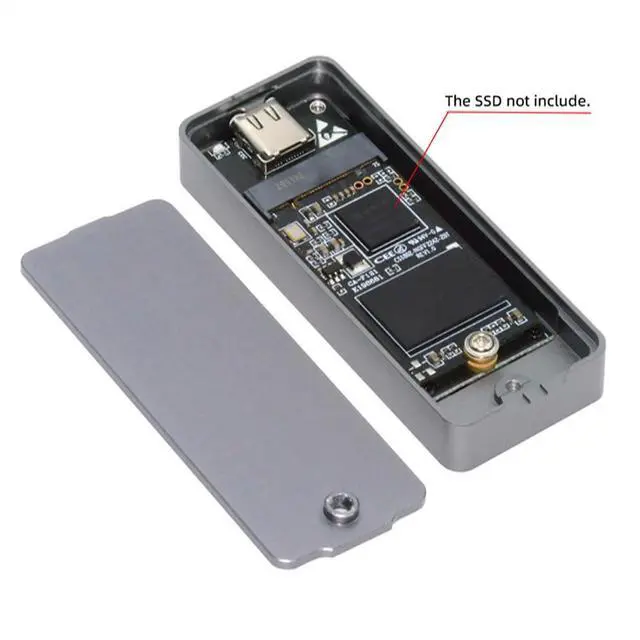 Alt view image 4 of 7 - 20Gbps USB4 Type-C USB3.2 to M.2 NVME M-Key NGFF SATA SSD PCBA Enclosure 2242/2230mm Adapter RTL9220 Chipset