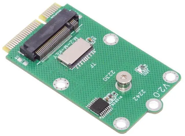 Main image of 2 in 1 M.2 NVME SSD/Micro SD TF Card to Mini PCI-E Motherboard SSD Expansion Card Adapter(mSATA Interface not Supported)