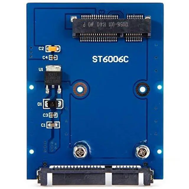 Alt view image 4 of 7 - Combo M.2 NGFF B-Key & mSATA SSD to SATA 3.0 Adapter Converter Case Enclosure