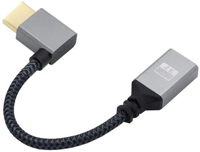 Main image of High Speed A Male HDMI 1.4 to A Female Extension Cable Left Angled Support HDTV 4K 60hz 3D