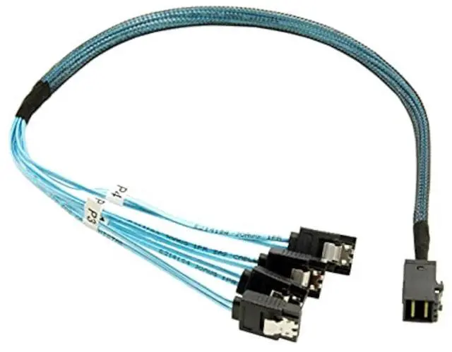 Main image of Internal Mini SAS HD SFF-8643 Host to 4 SATA 7pin Target Hard Disk 6Gbps Data Server Raid Cable