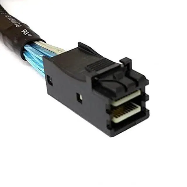 Alt view image 5 of 6 - Internal Mini SAS HD SFF-8643 Host to 4 SATA 7pin Target Hard Disk 6Gbps Data Server Raid Cable