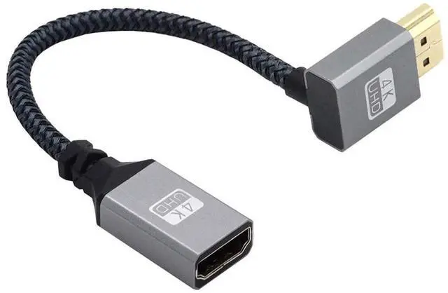 Main image of HDMI 1.4 Type A Extension Cable Male to A Female 90 Degree Up Angled Support HDTV 4K 60hz 3D