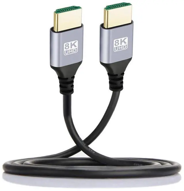 Main image of High Speed Ultra Thin HDTV HDMI 2.1 Cable Male to Male 8K 4K Hyper Super Flexible Slim Cord Type-A for Computer HDTV 1M