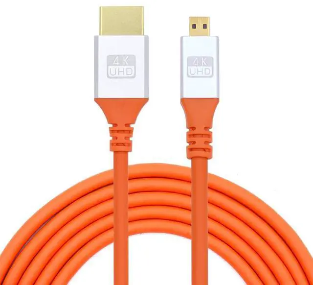 Main image of Ultra Micro HDMI 4K to HDMI Soft High Flex HDTV Cable Hyper Super Flexible Cord High Speed Type-A Male to Male for Computer HDTV 50cm