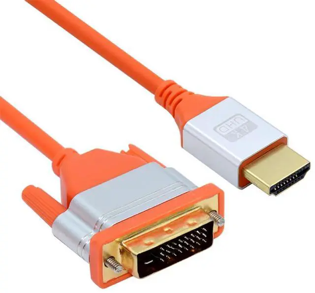 Main image of Ultra Soft High Flex 4K HDMI to DVI HDTV Cable Hyper Super Flexible Cord High Speed Type-A Male to 24+1 Male for Computer HDTV 50cm