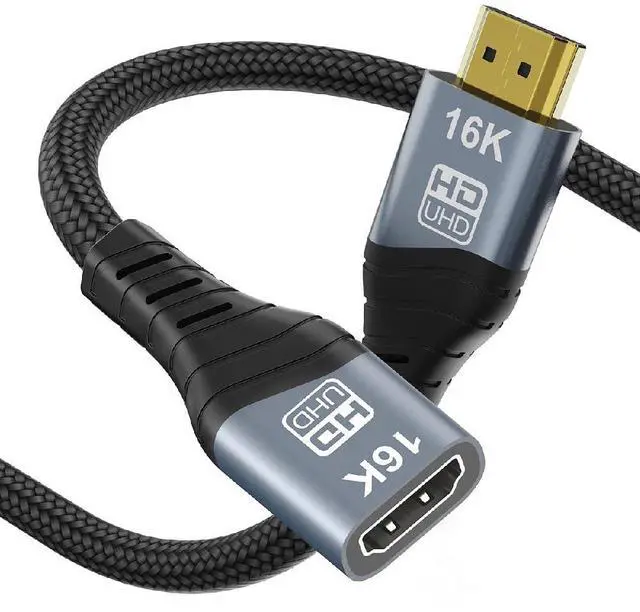 Main image of UHD HDMI 2.2 Type-A to HDMI Male to Female HDTV 16K 8K Extension Cable for HDTV Desktop Laptop Monitor 200CM