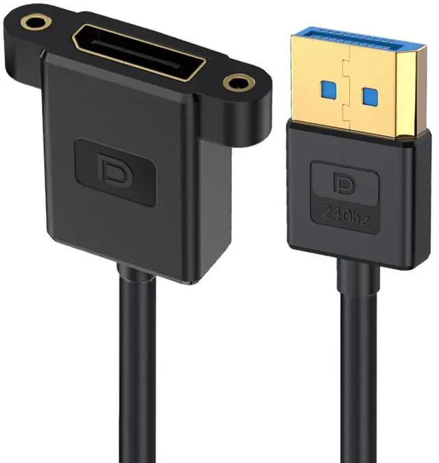 Main image of DisplayPort 1.4 8K 60hz 4K 144hz Ultrafine DP Male to Female Extension Cable for Desktop Laptop Monitor Graphics Card 30cm