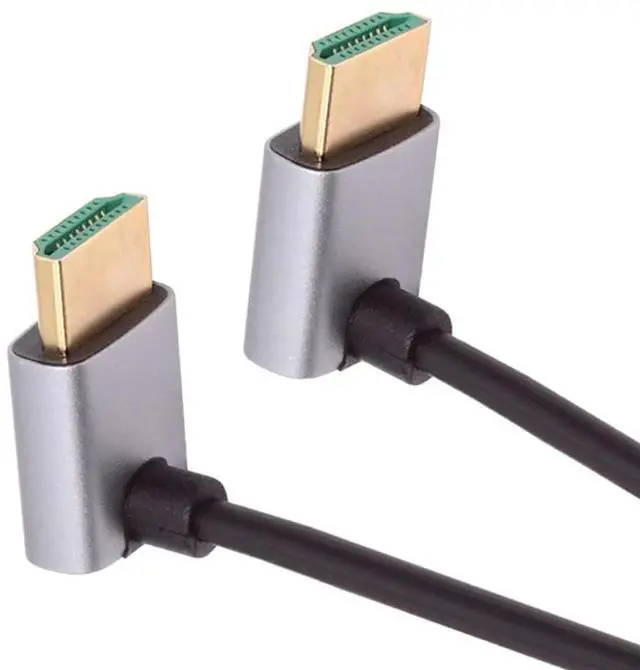 Main image of Cable HDMI 2.1 Ultra Thin HDTV Cable 8K 4K Hyper Super Flexible Slim Cord Up Angled to Up Angled 90 Degree Type-A for Computer HDTV (50cm)