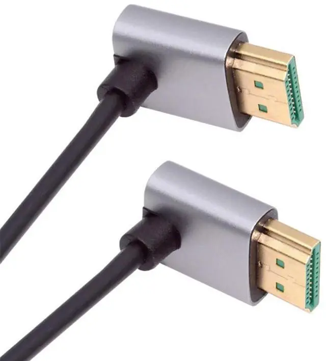 Main image of Cable HDMI 2.1 Ultra Thin HDTV Cable 8K 4K Hyper Super Flexible Slim Cord Down Angled to Down Angled 90 Degree Type-A for Computer HDTV (50cm)