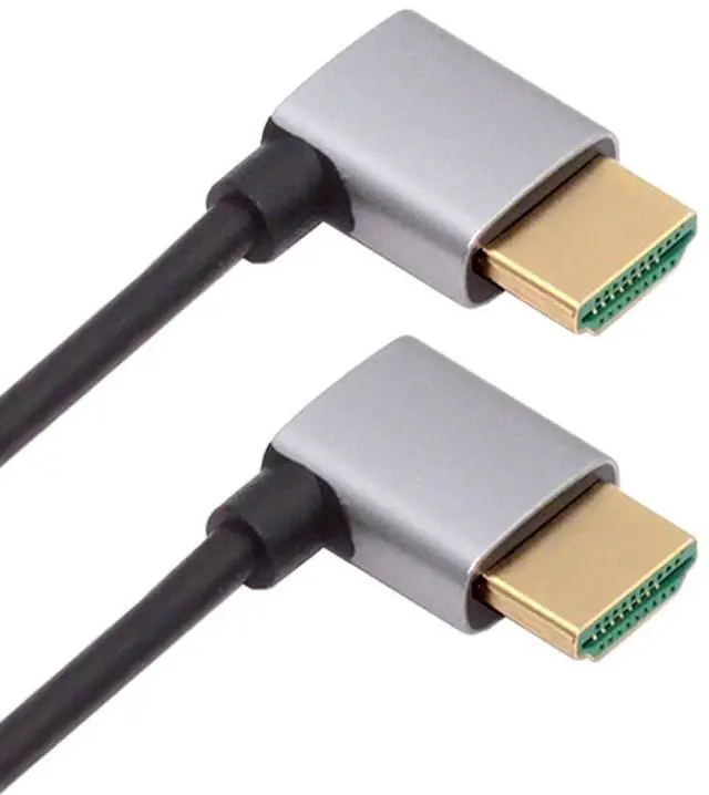 Main image of Cable HDMI 2.1 Ultra Thin HDTV Cable 8K 4K Hyper Super Flexible Slim Cord Right Angled to Right Angled 90 Degree Type-A for Computer HDTV (50cm)
