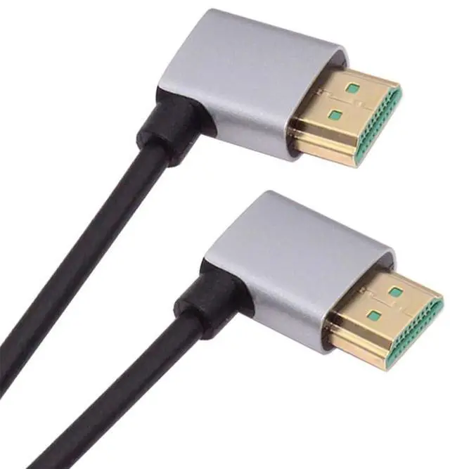 Main image of Cable HDMI 2.1 Ultra Thin HDTV Cable 8K 4K Hyper Super Flexible Slim Cord Left Angled to Left Angled 90 Degree Type-A for Computer HDTV (50cm)