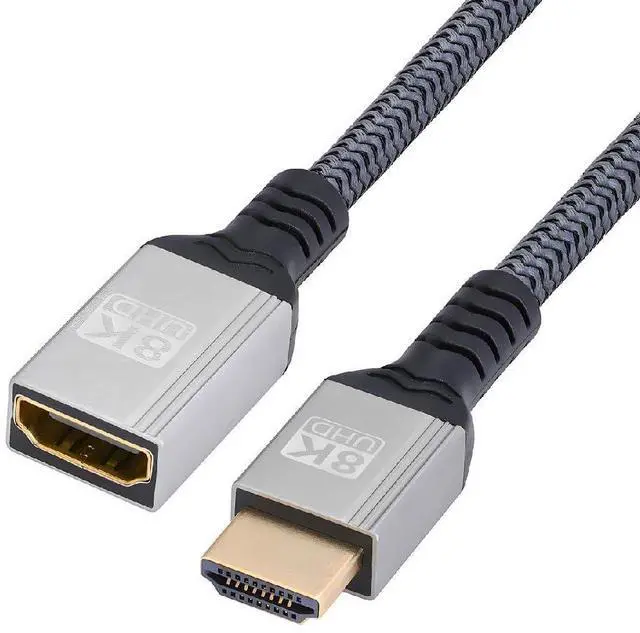 Main image of 8K HDMI 2.1 Type-A Male to HDMI Female Extension HDTV Cable for DV Camera Laptop Monitor 15CM