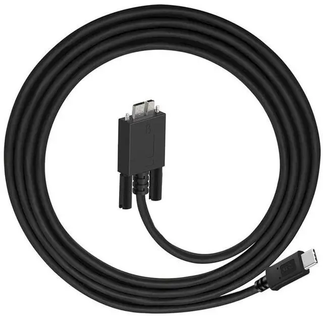 Main image of USB-C Type-C Host to Micro USB3.0 Screw Mount Straight Cable 5Gbps for Industrial Camera Storage