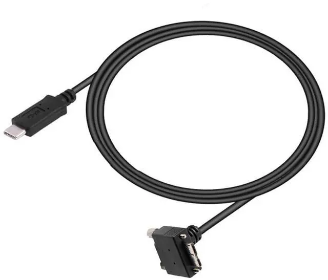 Main image of USB-C Type-C Host to Micro USB3.0 Screw Mount Down Angled Cable 5Gbps for Industrial Camera Storage