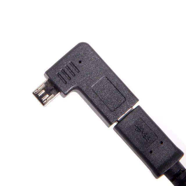Alt view image 6 of 6 - USB-C Type-C Female to Micro USB 2.0 5Pin Male Data Adapter 90 Degree Left & Right Angled Type (Left Angled)