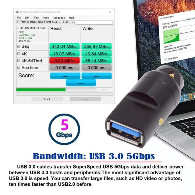 Alt view image 6 of 7 - DIY OEM 5Gbps USB 3.0 Female Type-A Socket Receptacle Connector Solder Type with Aluminum Alloy Shell Customization for 6.0mm Cable
