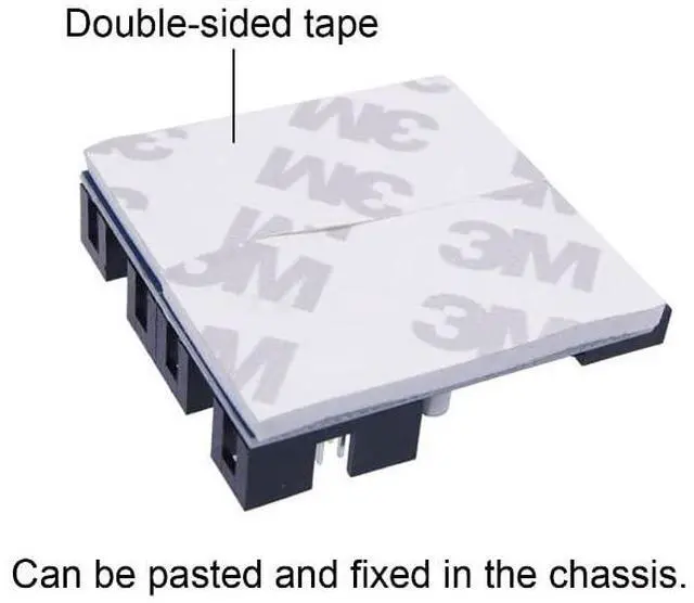 Alt view image 6 of 7 - 9pin USB 2.0 Header 1 to 2/4 Female Extension Cable HUB Connector Adapter Port Multilier