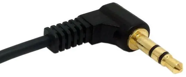 Alt view image 6 of 7 - 3.5mm 3 Poles Audio Stereo Male to Female Extension Cable 10cm Black 90 Degree Right Angled