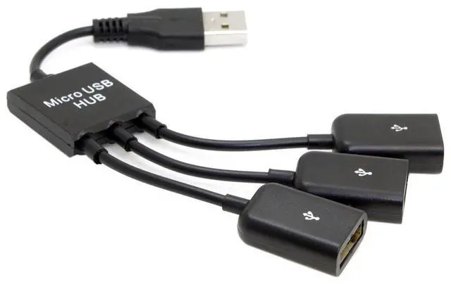 Main image of USB 2.0 to 3 Ports Hub Cable Bus Power External Interface Adapter Multi-Port USB Splitter for Laptop Desktop Mouse Disk