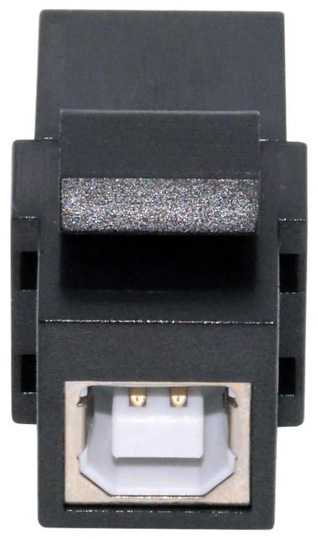 Main image of 480Mbps USB2.0 A Female to USB Type-B Female Extension Keystone Jack Coupler Adapter for Wall Plate Panel USB Cable