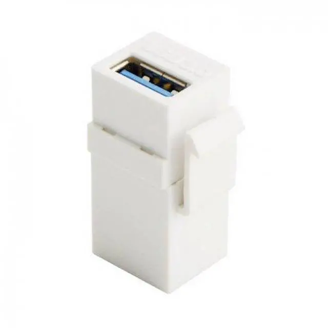 Main image of USB 3.0 A Female to A Female Extension Keystone Jack Coupler Adapter for Wall Plate Panel USB Cable