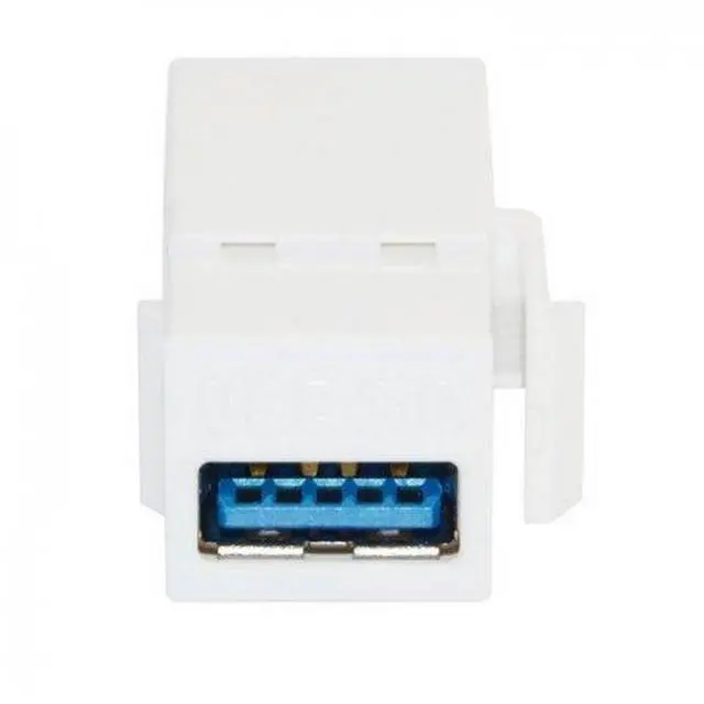 Alt view image 3 of 7 - USB 3.0 A Female to A Female Extension Keystone Jack Coupler Adapter for Wall Plate Panel USB Cable