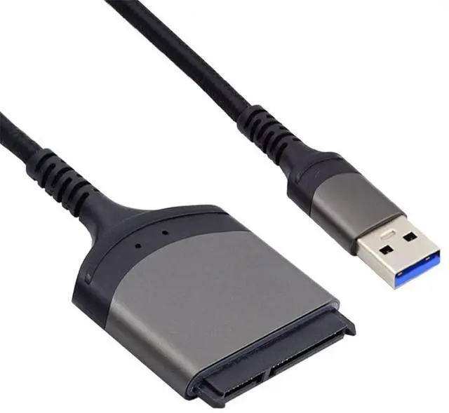 Alt view image 7 of 7 - 5Gbps USB 3.0 Type-A to SATA 22 Pin Adapter Cable for 2.5" Hard Disk Driver SSD