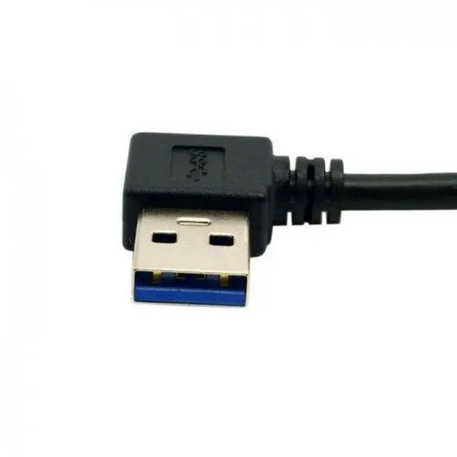 Alt view image 7 of 7 - Reversible USB 3.1 USB-C Angled to 90 Degree Left Angled A Male Data Cable for Tablet Mobile Phone (30cm)