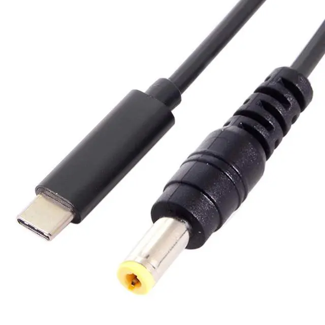 Alt view image 3 of 7 - Type C USB-C Input to Rectangle 5.5x2.5mm Power PD Charge Cable for Laptop Notebook (5.5x2.5mm)