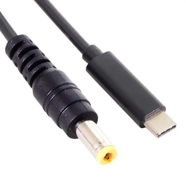Alt view image 2 of 7 - Type C USB-C Input to Rectangle 5.5x2.5mm Power PD Charge Cable for Laptop Notebook (5.5x2.5mm)