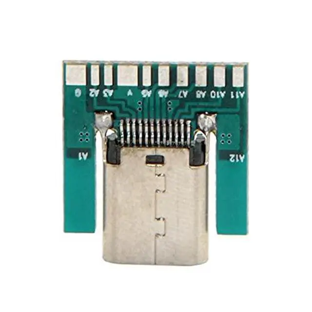 Alt view image 4 of 6 - DIY 24pin USB 3.1 Type C Female Socket Connector SMT Type with PC Board