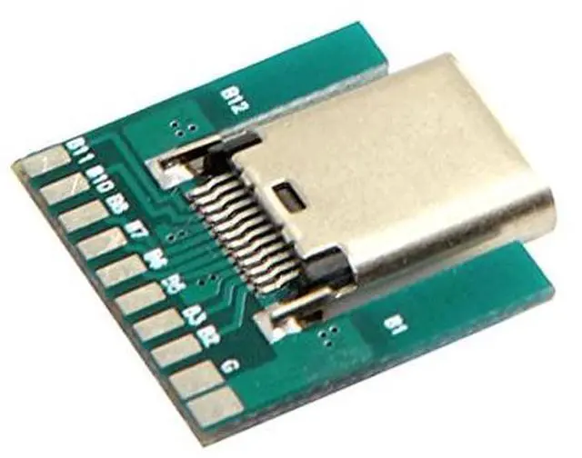 Alt view image 2 of 6 - DIY 24pin USB 3.1 Type C Female Socket Connector SMT Type with PC Board