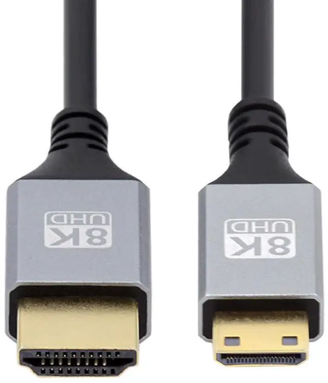 Main image of 8K 4K Mini HDMI 2.1 Ultra Thin HDTV Hyper Super Flexible Slim Cord Type-A to Type-C Cable for Camera HDTV 50CM