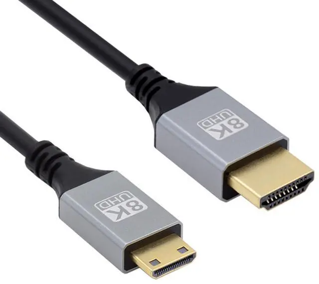 Main image of 8K 4K Mini HDMI 2.1 Ultra Thin HDTV Hyper Super Flexible Slim Cord Type-A to Type-C Cable for Camera HDTV 200CM
