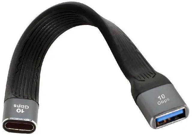 Main image of 10Gbps USB 3.1 Type C Female Flat Slim FPC Data Cable to USB3.0 OTG Type A Female 13cm for Laptop Phone