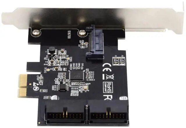 Main image of USB 3.0 Front Panel Header 5Gbps 19Pin 20Pin to PCI-E 1X Express Card VL805 Adapter for Desktop Computer Motherboard