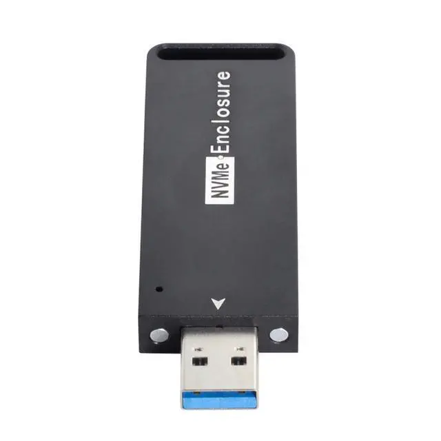 Alt view image 3 of 7 - USB 3.1 Gen2 10Gbps to NVME PCI-E M-Key Solid State Drive External Enclosure 2230/2242mm